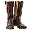 Vintage Inlaid Stove-Top Boots