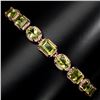 Image 1 : Natural 7x5 mm Top Rich Green Peridot Bracelet