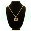 Image 1 : AWESOME 14 Kt. GOLD PLATED MICHAEL JORDAN PENDANT