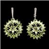Image 1 : Natural Peridot Rhodolite Garnet 63 Cts  Earrings