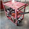 Image 2 : RED 2 TIER ROLLING CART