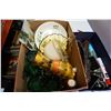 Image 3 : BOX OF ENGLISH PLATES, GERMAN VASE, AND COLLECTIBLES