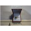 Image 2 : 10KT YELLOW GOLD 8 x 6mm GENUINE 1.25CT EMERALD AND .015CT DIAMOND RING SIZE 7 W/ APPRAISAL $1695