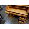 Image 8 : PINE ROLL TOP DESK