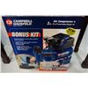 Image 2 : NEW CAMPBELL HAUSFIELD 2 IN 1 BRAD NAILER STAPLER AND AIR COMPRESSOR KIT