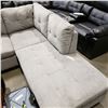 Image 2 : BRAND NEW 2 PIECE GREY FABRIC SECTIONAL SOFA, DEEP SEATING, REMOVABLE BACKS FOR EASY TRANSPORT, RETA