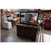 Image 8 : 8 DRAWER ETHAN ALLEN DRESSER W/ MIRROR ON CASTORS