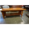 Image 2 : OAK TOP COFFEE TABLE