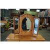 Image 2 : 7 DRAWER PINE DRESSER W/ BIFOLD MIRROR
