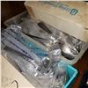 Image 2 : NEW OLD STOCK SILVER PLATED CUTLERY IN CLEAR TOTE