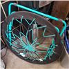 Image 1 : TEAL AND BLACK BUNJEE CHAIR