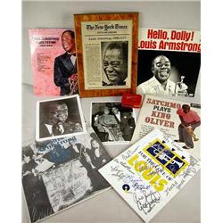 A MISCELLANEOUS GROUP OF LOUIS ARMSTRONG RELATED 