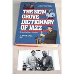 THE NEW GROOVE DICTIONARY OF JAZZ Volume One A-K, Edited by Barry Kernfeld, together with a photogra