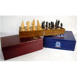 A MISCELLANEOUS GROUP OF CHESS PIECES Comprising 