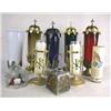 Image 1 : A LARGE GROUP OF ALTAR CANDLES AND CANDLE HOLDERS Together with other miscellaneous candle holders, 
