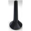Image 1 : A BLACK PLASTIC TRUMPET STAND Some wear, 7-1/4"h
