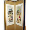 Image 2 : A SIX-PANEL ORIENTAL DESIGN SILK EMBROIDERED SCREEN Depicting various scenes and human figures in Ch