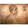 Image 3 : A DEXTER JONES RECTANGULAR BRONZE SCULPTURAL RELIEF OF A STANDING DIZZY GILLESPIE Inscribed "John Bi