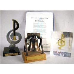 A BRONZE SCULPTURE OF THE LIBERTY BELL Presented 