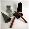 Image 2 : A MISCELLANEOUS GROUP OF TEN PERCUSSION BELLS Various degrees of condition, together with two sticks