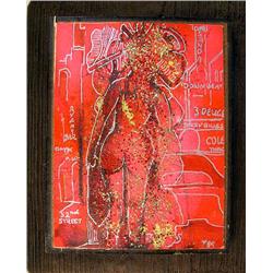 A CHARLOTTE GILBERTSON "52ND STREET" MIXED MEDIA 