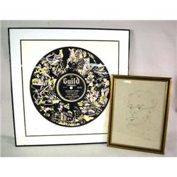 A COLOR LITHOGRAPH In design of an LP record of D