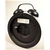Image 2 : A BLACK AND SILVER BIG BELL GIANT ALARM CLOCK Cracks to handle, wear, 17 1/2"h x 13 3/4"w x 5 1/2"d