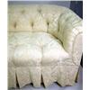 Image 2 : A COUCH Ivory colored upholstery with matching pillows, some wear, 8'1"l