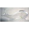 Image 1 : A KOSTA SWEDEN LINDSTRAND BLOWN GLASS SCULPTURE OF A WHALE With etched Jonah sitting inside, #96880,