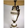 Image 3 : A NEOCLASSICAL STYLE GILT METAL MOUNTED BISQUE PORCELAIN URN-FORM LAMP Electrified, 31"h