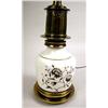 Image 2 : A PAIR OF WHITE PORCELAIN AND GILT METAL MOUNTED LAMPS Electrified, some wear, 33 1/2"h