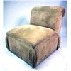 Image 2 : TWO PAIRS OF CONTEMPORARY BEIGE ULTRASUEDE ARMLESS CHAIRS TWO PAIRS OF CONTEMPORARY BEIGE ULTRASUEDE