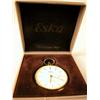 Image 3 : A GOLD TONE METAL ESKA QUARTZ POCKET WATCH Housed