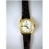 Image 1 : A LADY-DATE JUST ROLEX OYSTER PERPETUAL MOVEMENT WATCH With strap (#6517448707), in an 18K yellow go