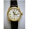 Image 3 : A LADY-DATE JUST ROLEX OYSTER PERPETUAL MOVEMENT WATCH With strap (#6517448707), in an 18K yellow go