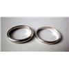 Image 2 : TWO PLATINUM BAND RINGS Apx. 4.9 dwt.