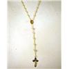 Image 1 : A 14K GOLD ROSARY CHAIN AND CROSS A 14K GOLD ROSARY CHAIN AND CROSS