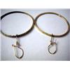 Image 2 : A PAIR OF 14K YELLOW GOLD LARGE HOOP EARRINGS Apx. 5.0 dwt.