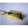 Image 3 : A 14K YELLOW GOLD CARTIER INGOT SUSPENDED FROM A GOLD CHAIN Apx. 26.5 dwt.
