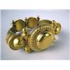 Image 5 : A 14K YELLOW GOLD REPRODUCTION VICTORIAN LOCKET BRACELET IN ETRUSCAN MOTIF Apx. 42.9 dwt.