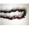 Image 2 : A TUMBLED GARNET BEADED NECKLACE 34"l