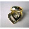 Image 2 : A 14K YELLOW GOLD DOUBLE HEART RING Apx. 4.8 dwt.