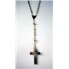Image 2 : A 14K GOLD ROSARY CHAIN WITH CROSS A 14K GOLD ROSARY CHAIN WITH CROSS