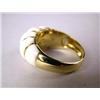 Image 3 : A 14K YELLOW GOLD AND IVORY RING Apx. 4 dwt.