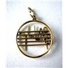 Image 2 : A 14K GOLD CHARM WITH MUSICAL NOTES AND STAFF Apx. 1.2 dwt.
