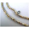 Image 2 : A 14K GOLD TWO-TONE NECKLACE Apx. 13.4 dwt