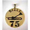 Image 1 : A 14K YELLOW GOLD DISC ENGRAVED "TO DIZZY WITH LOVE BLUE NOTE 1992" Apx. 34.20 dwt