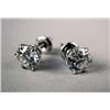 Image 1 : A PAIR OF 14K WHITE GOLD DIAMOND STUD EARRINGS Each set with a round brilliant cut diamond, each wei