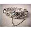 Image 3 : A DIAMOND AND PLATINUM BRACELET Comprising "X" style links set with 170 circular diamonds, total est