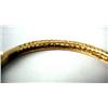 Image 3 : A 14K YELLOW GOLD BANGLE BRACELET With twenty-two round opal cabochons, apx. weight 9.50 dwt, missin